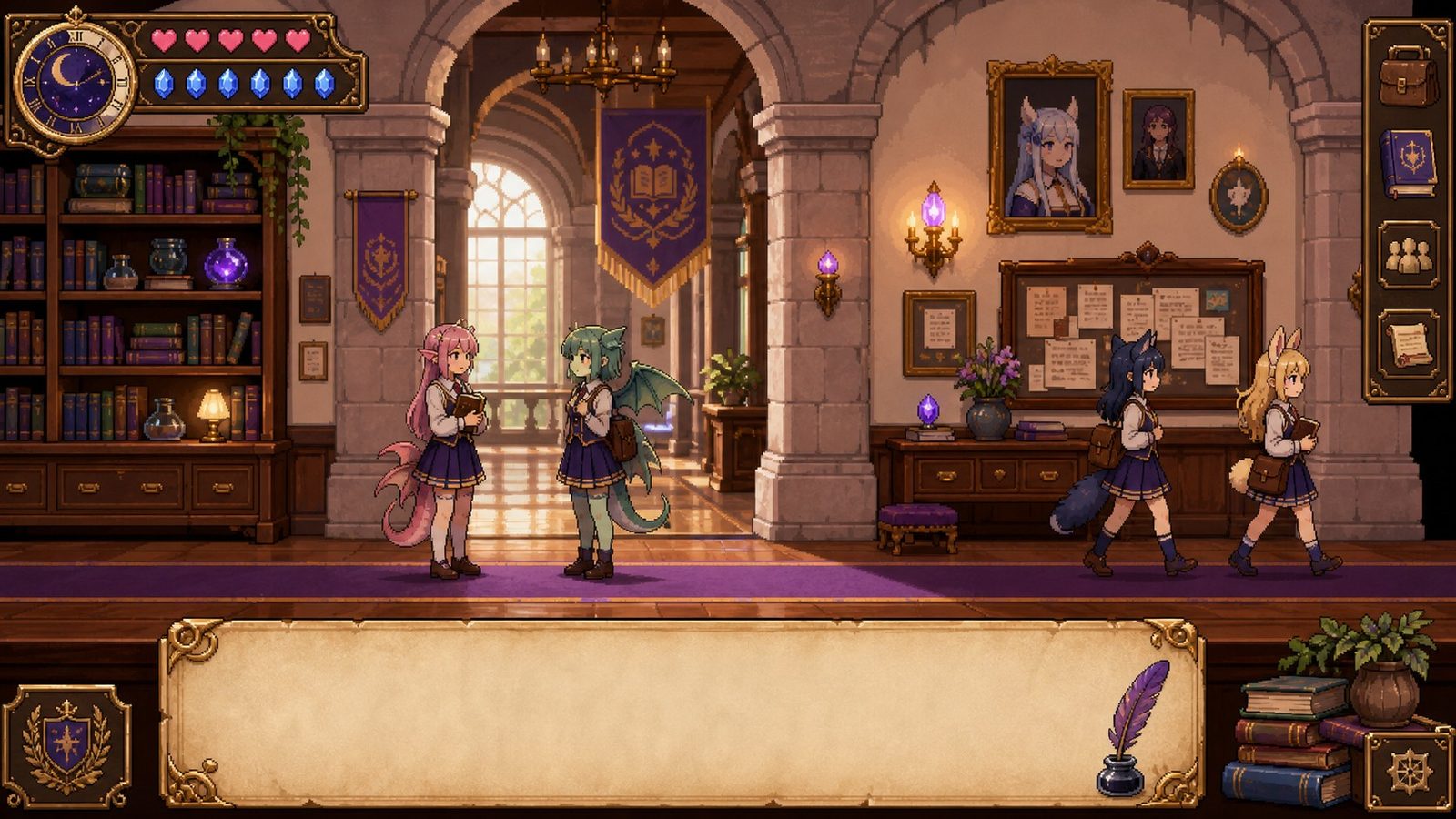 魔法兽娘学院MagicalMonster 魔法学院 演示图 3